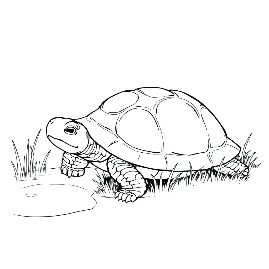 Turtle coloring page