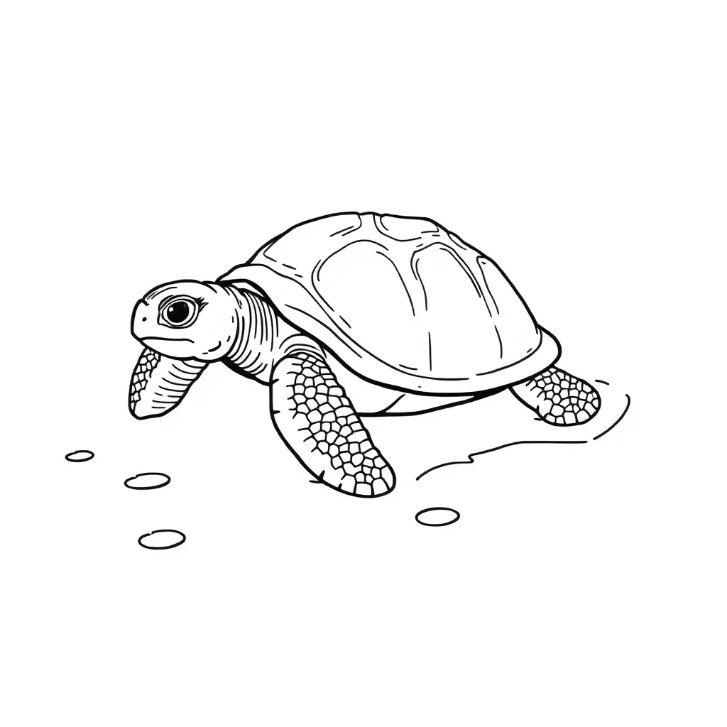 Turtle coloring page
