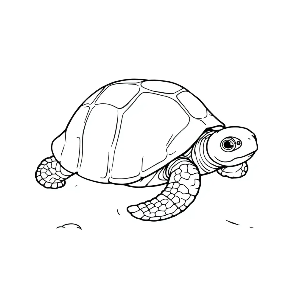 Turtle coloring page