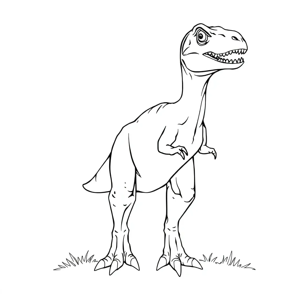 Velociraptor coloring page