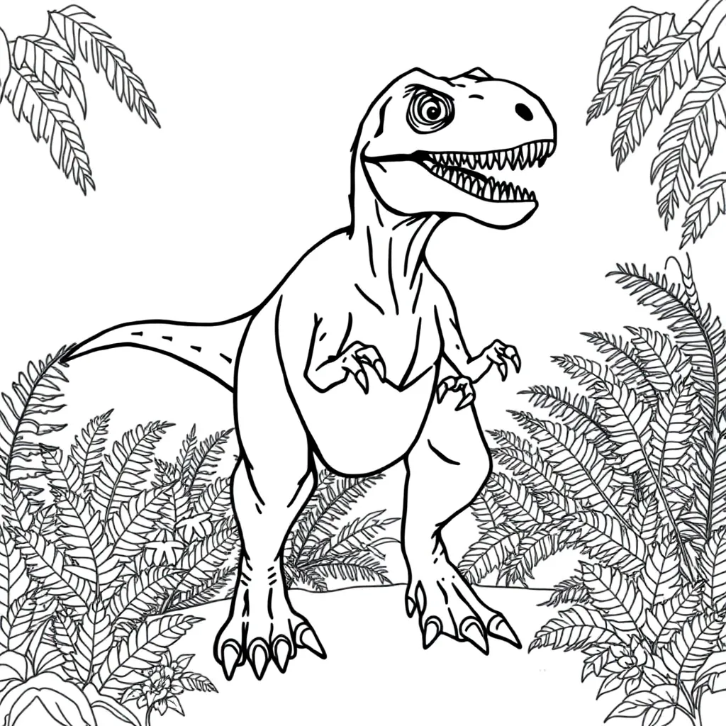 Velociraptor coloring page