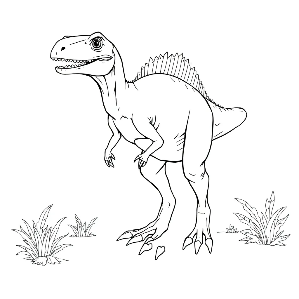 Velociraptor coloring page