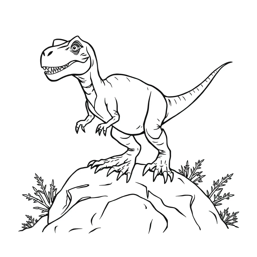 Velociraptor coloring page