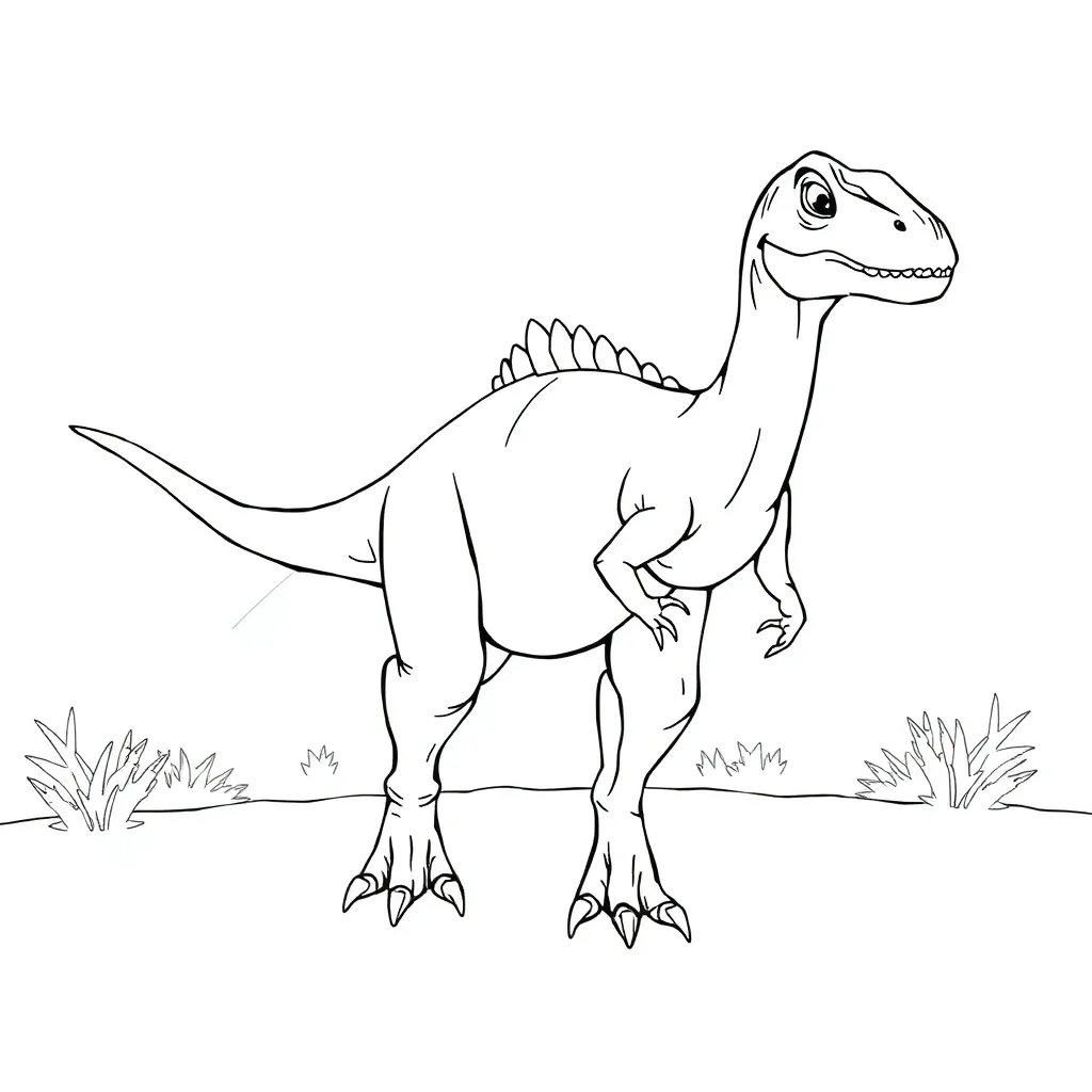 Velociraptor coloring page