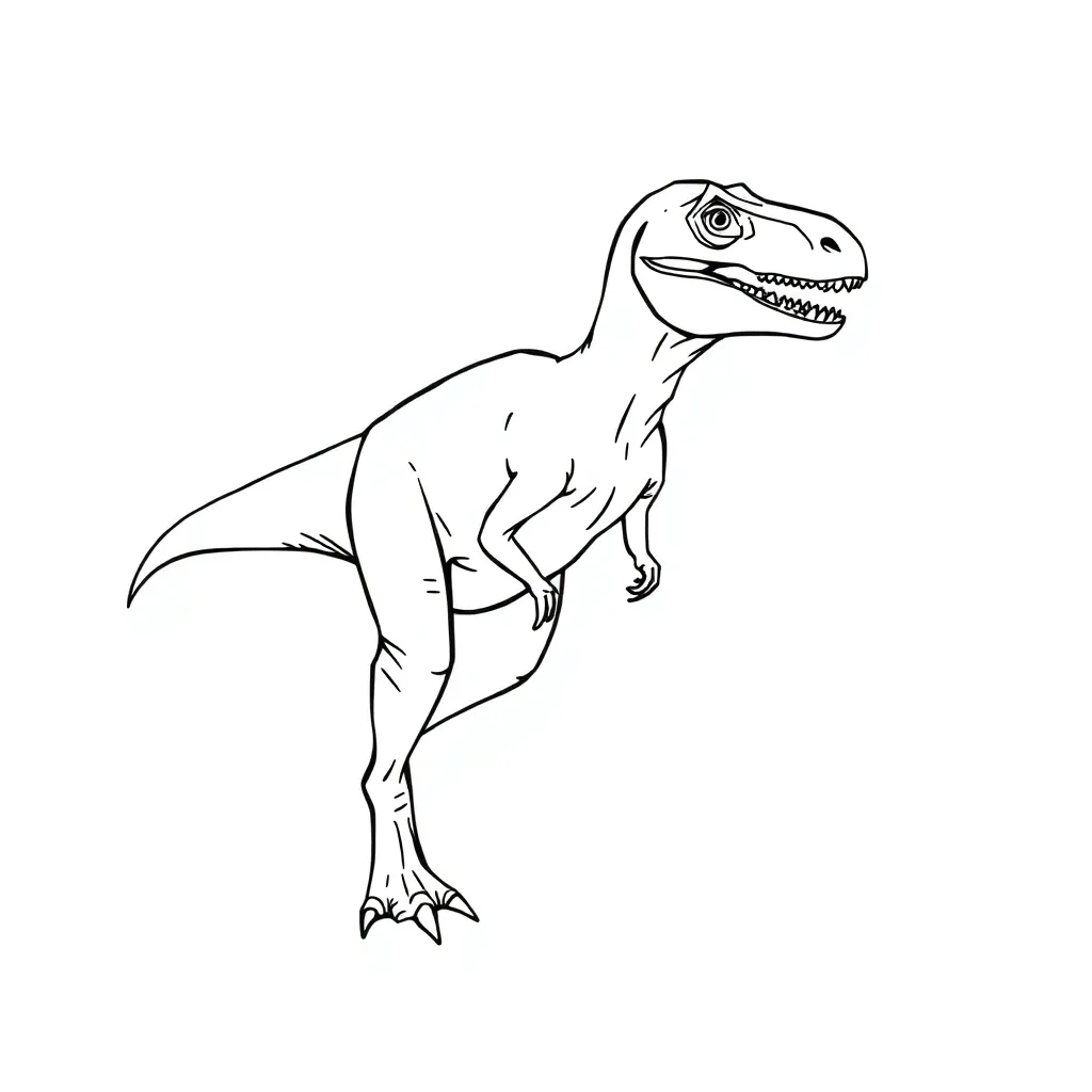 Velociraptor coloring page