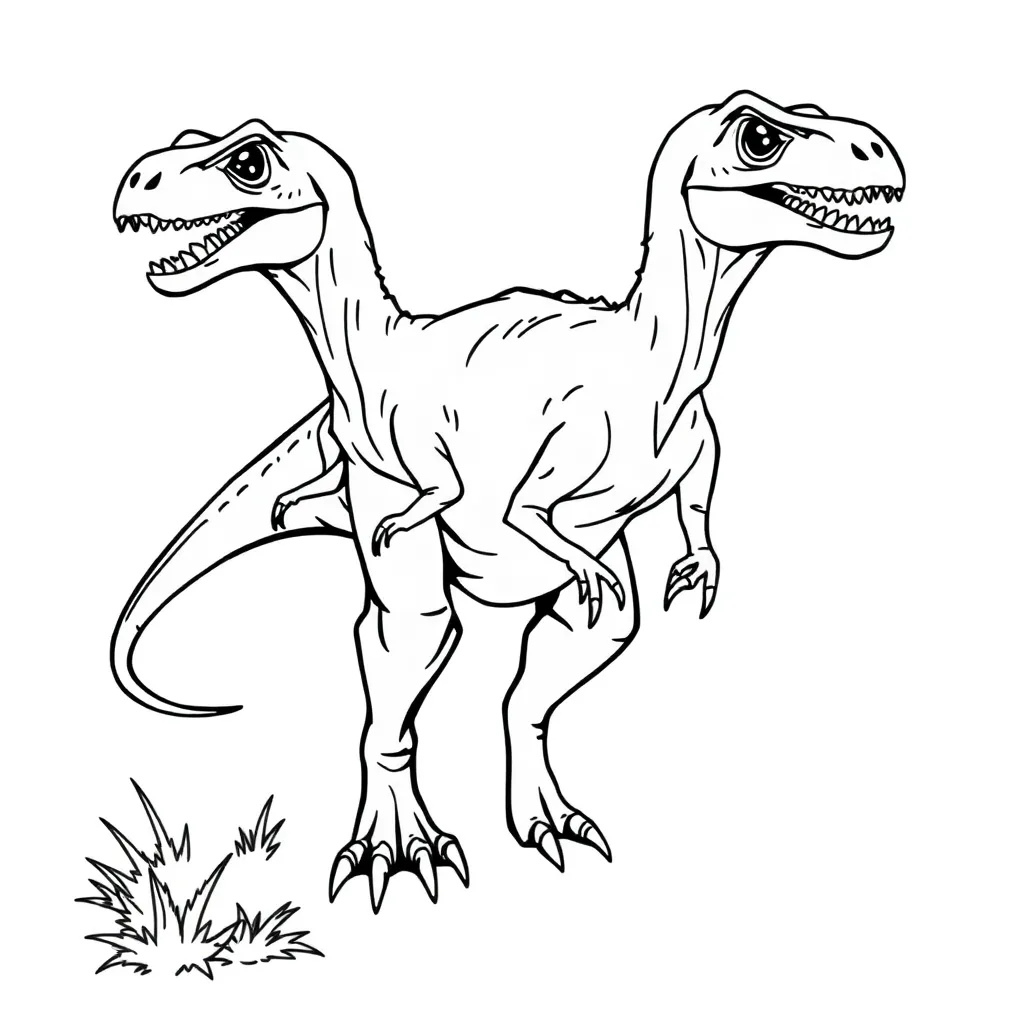 Velociraptor coloring page