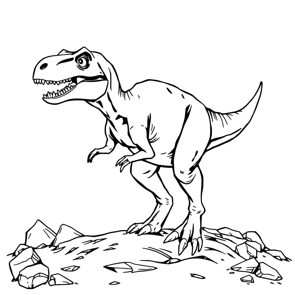 Velociraptor coloring page