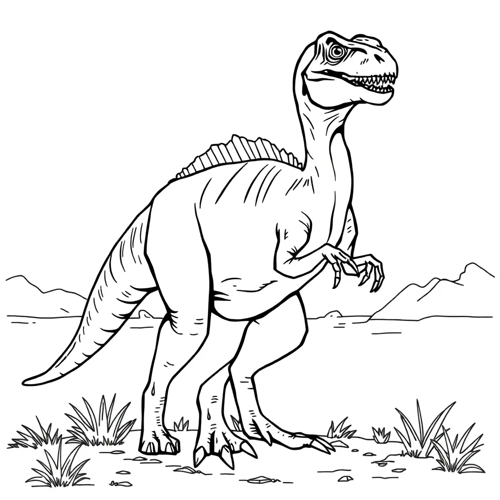 Velociraptor coloring page