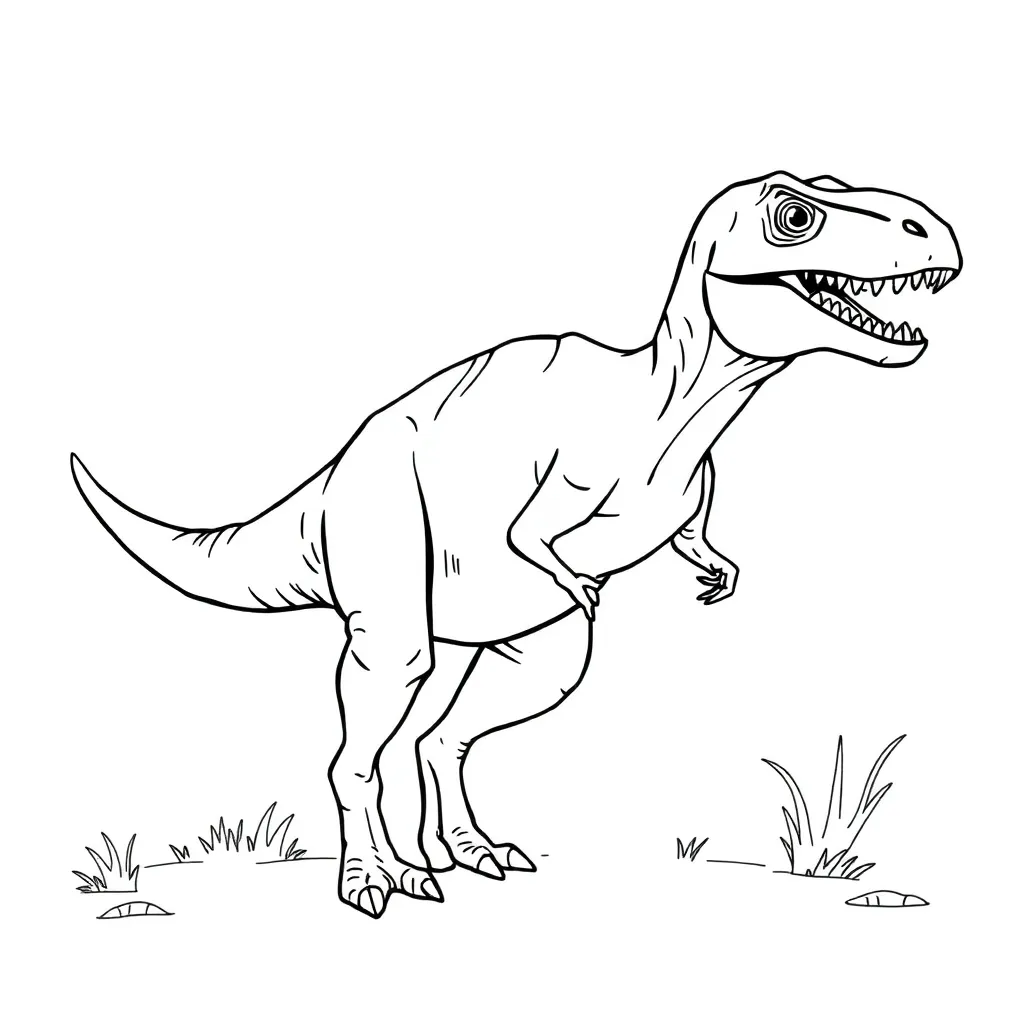 Velociraptor coloring page