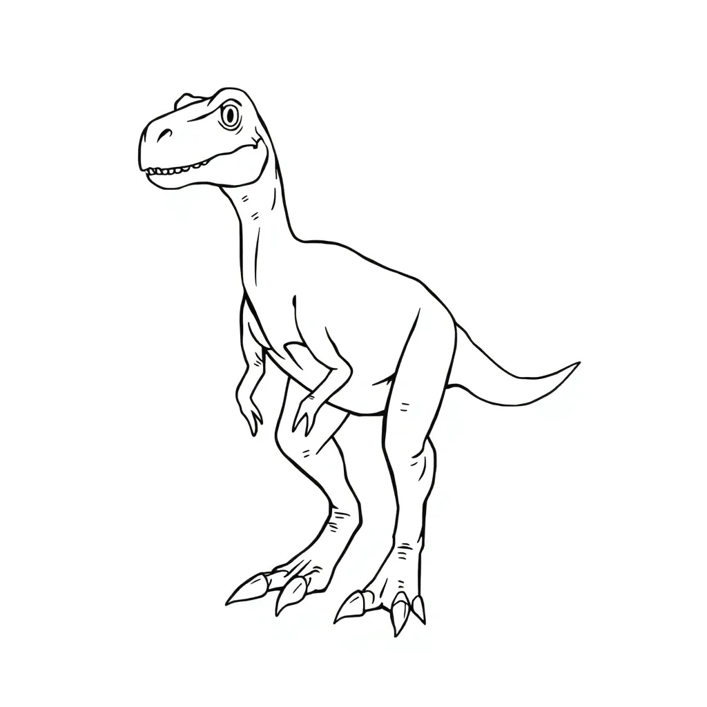 Velociraptor coloring page