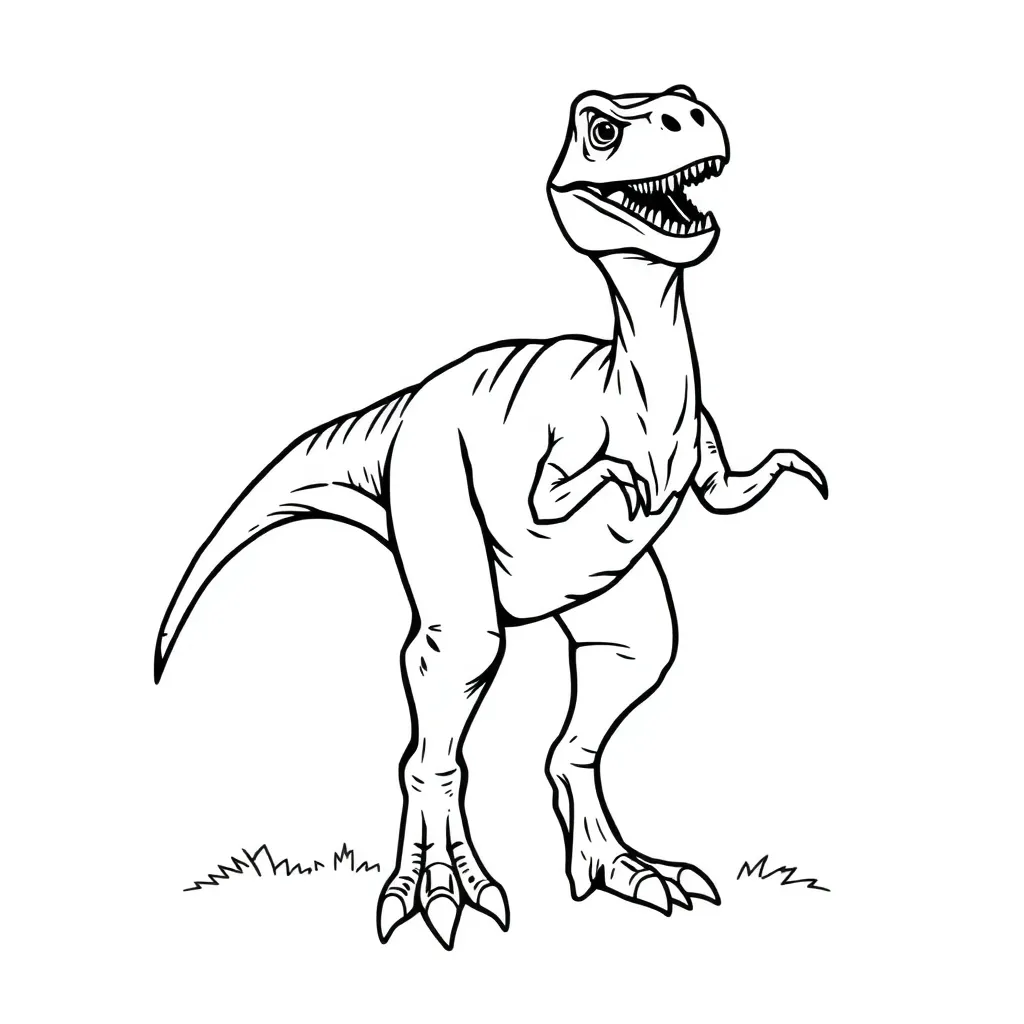 Velociraptor coloring page