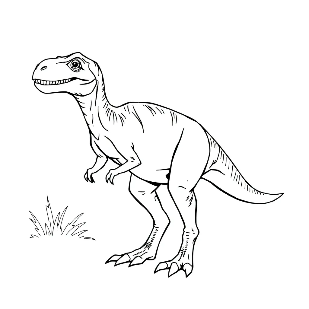 Velociraptor coloring page