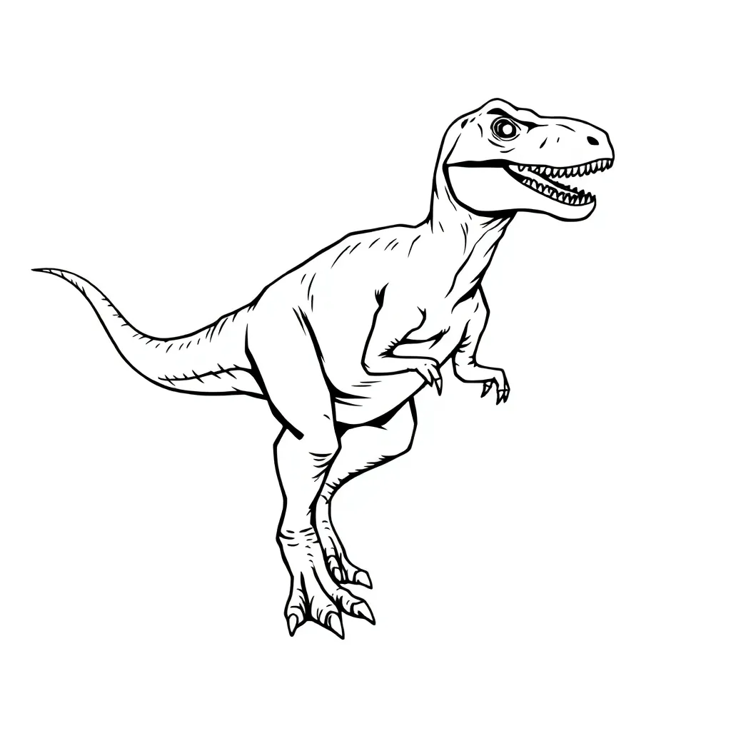 Velociraptor coloring page
