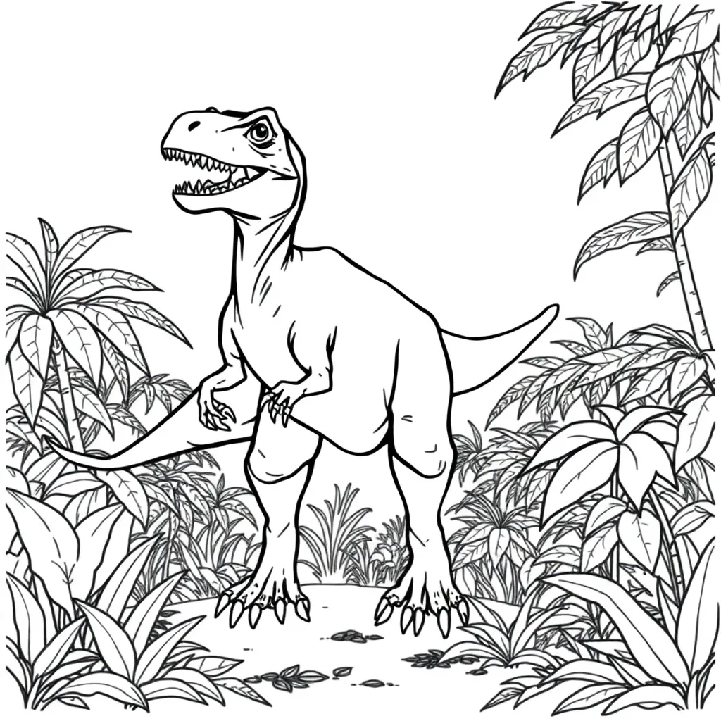 Velociraptor coloring page