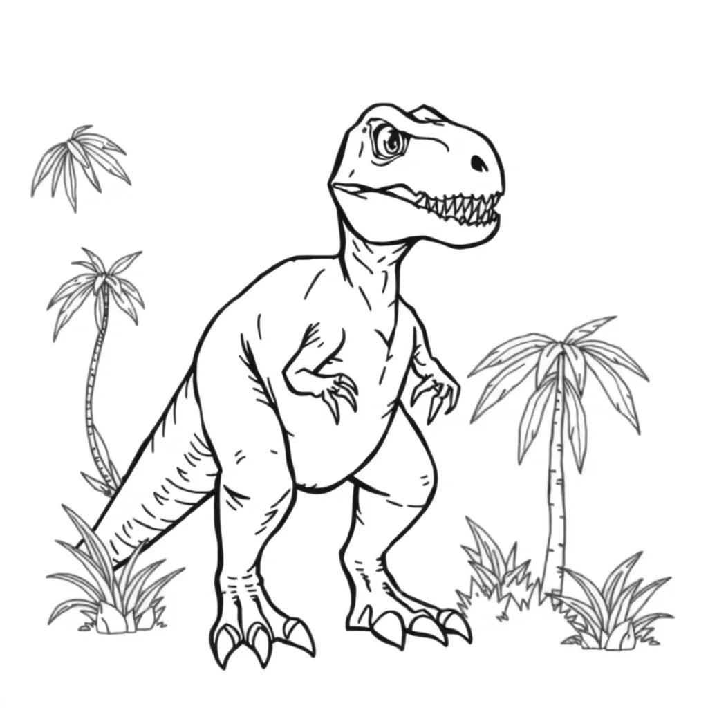 Velociraptor coloring page