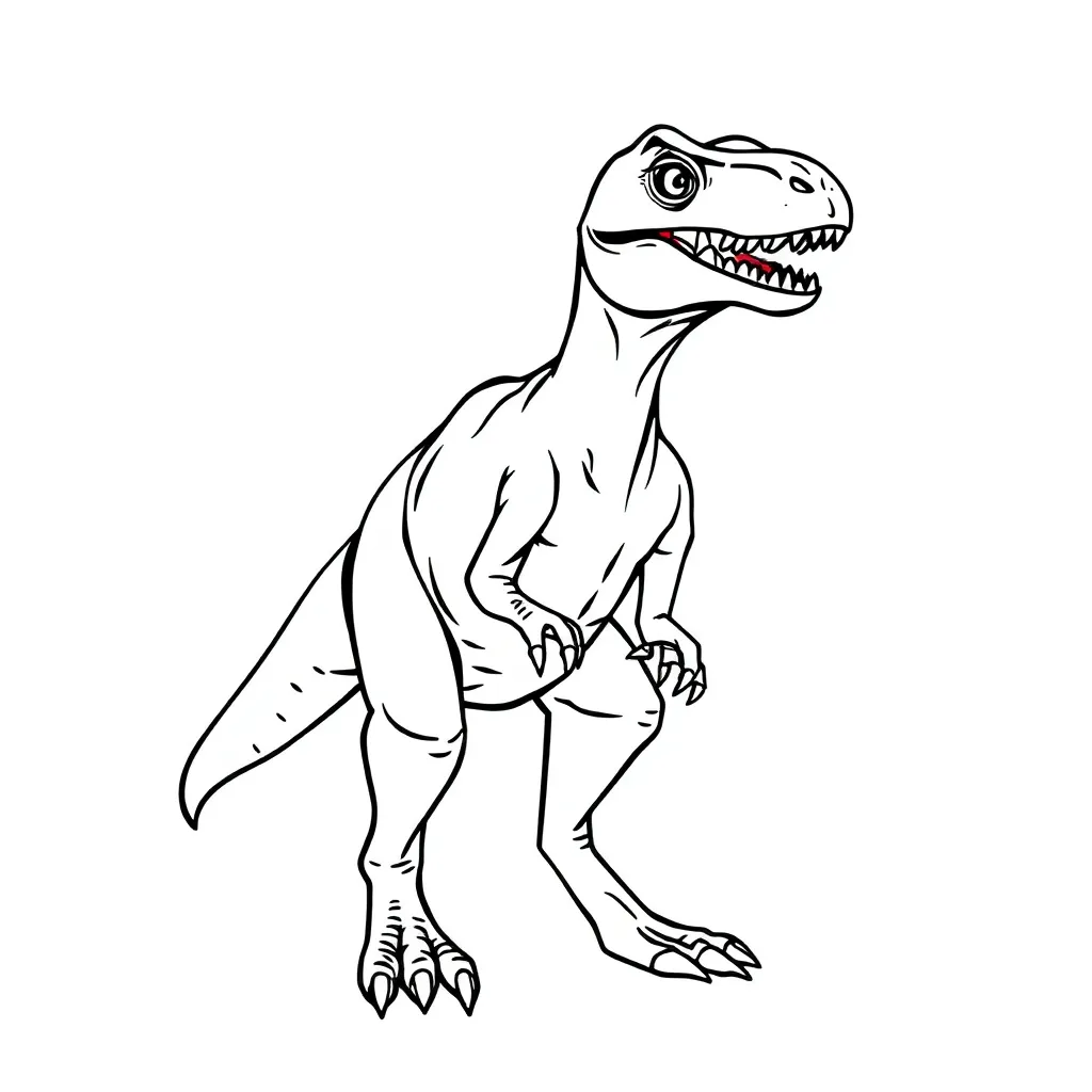 Velociraptor coloring page