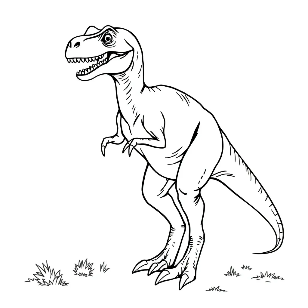Velociraptor coloring page
