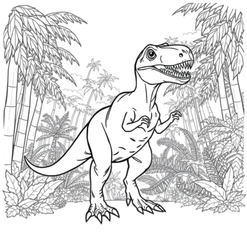 Velociraptor coloring page