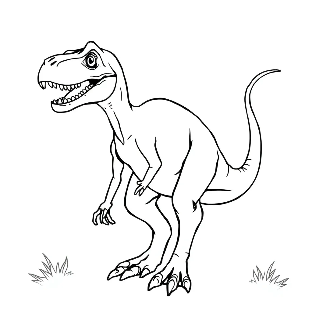 Velociraptor coloring page