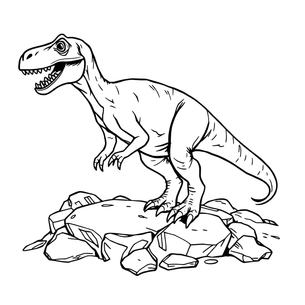 Velociraptor coloring page