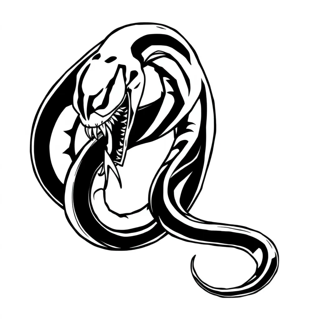 Venom coloring page
