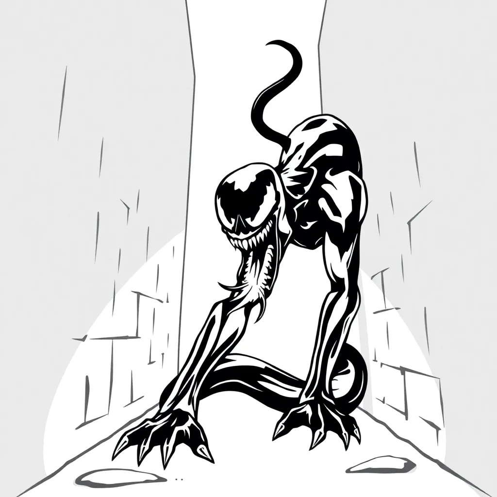 Venom coloring page