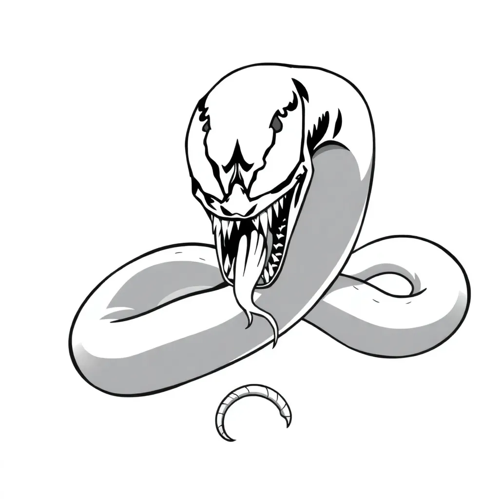 Venom coloring page