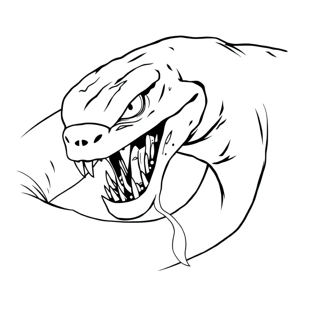 Venom coloring page