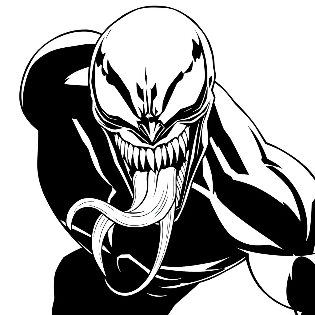Venom coloring page