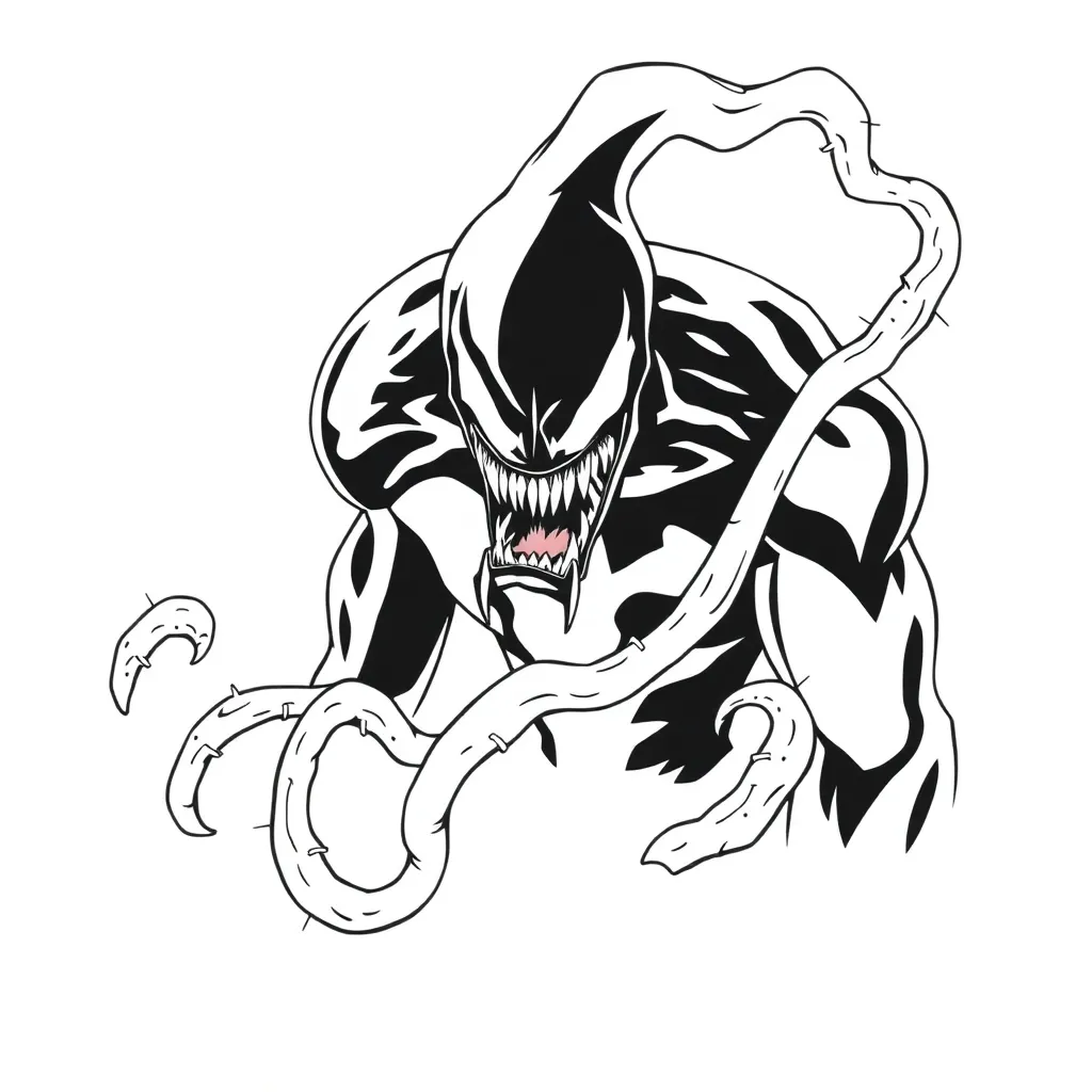 Venom coloring page
