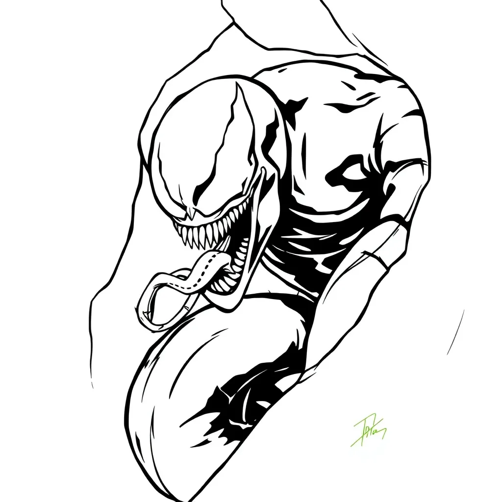 Venom coloring page
