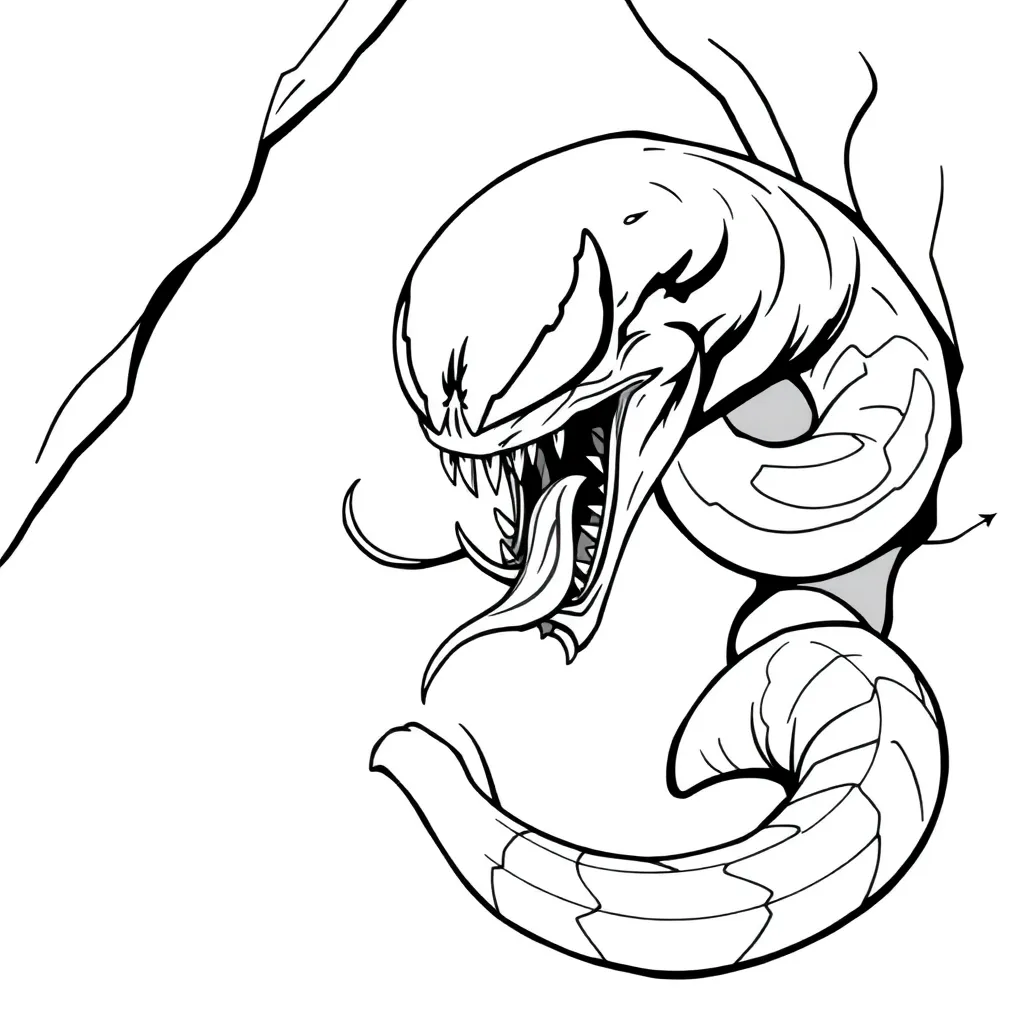 Venom coloring page