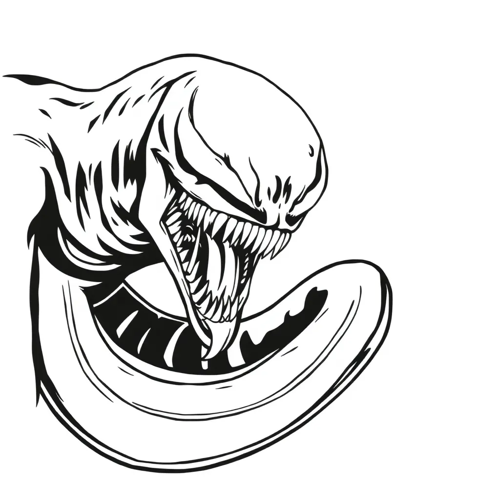 Venom coloring page