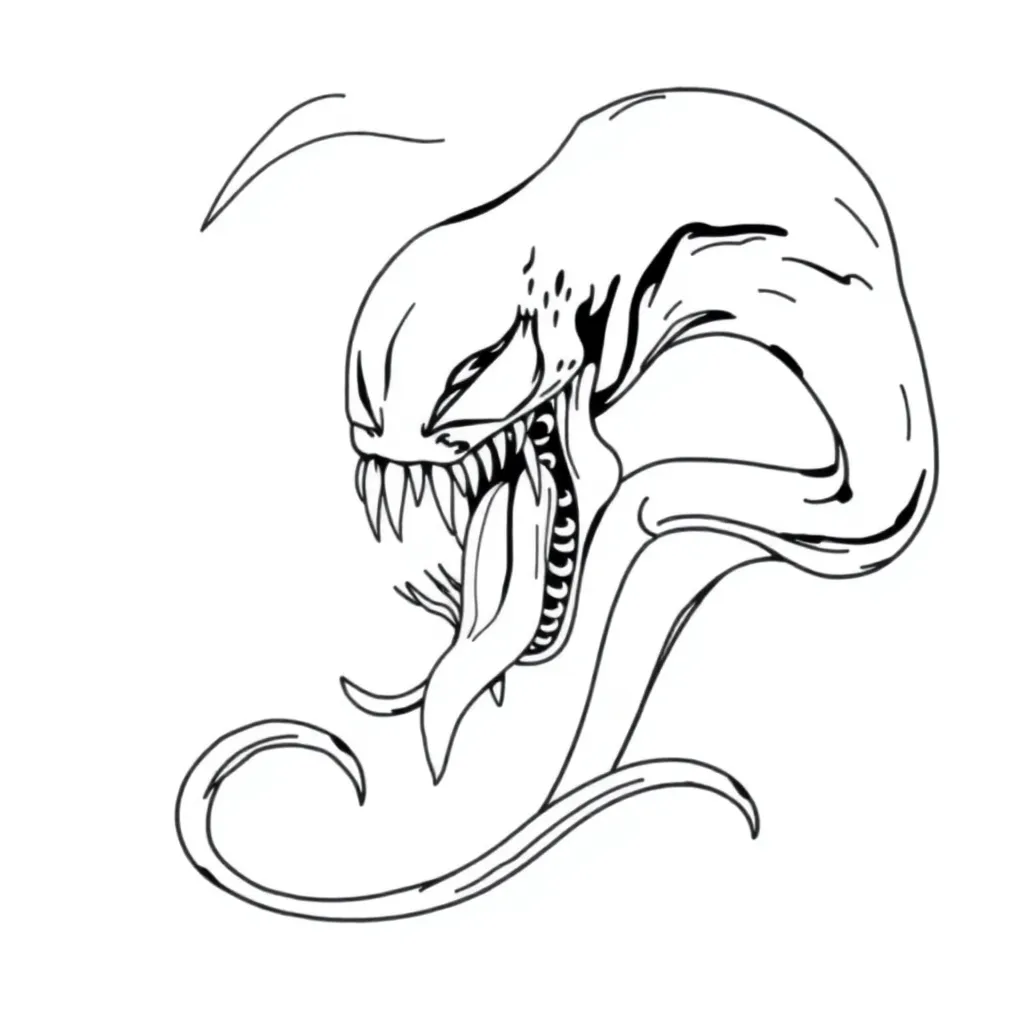 Venom coloring page