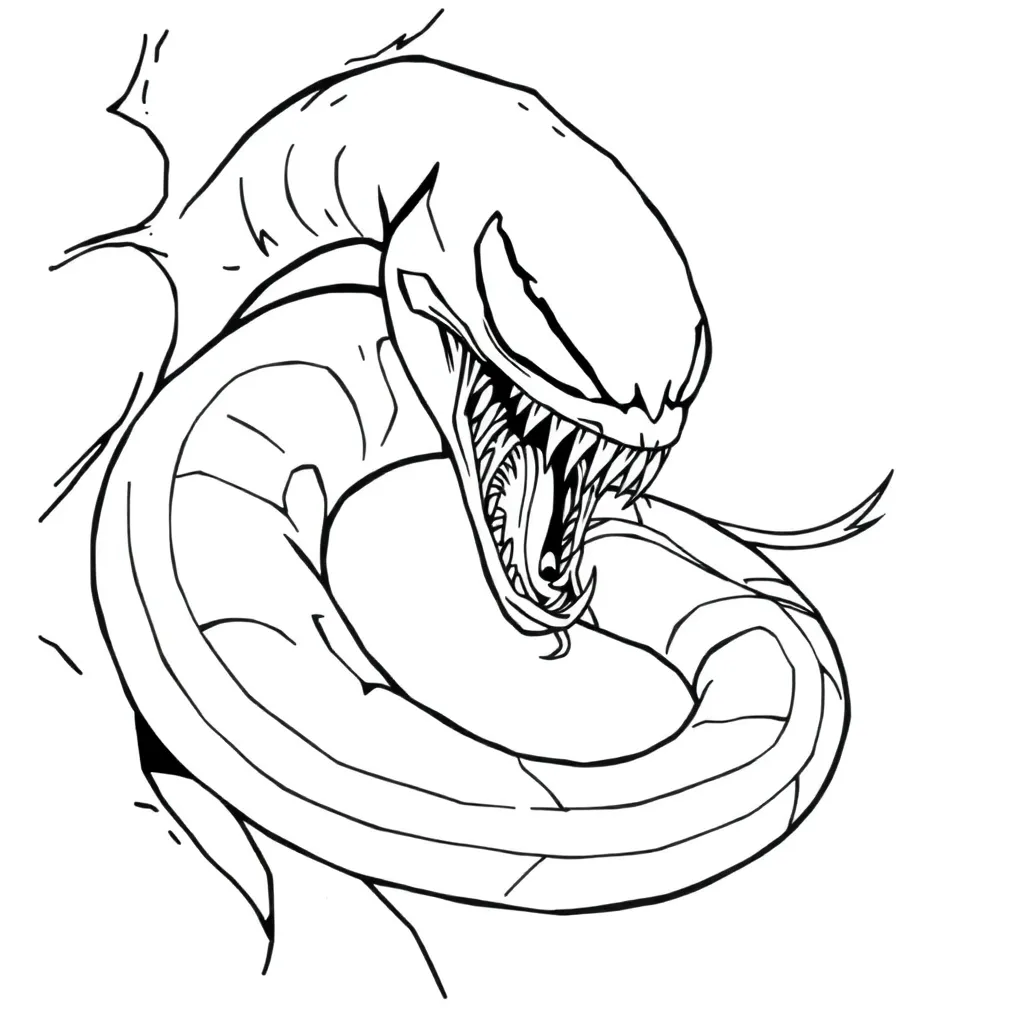 Venom coloring page