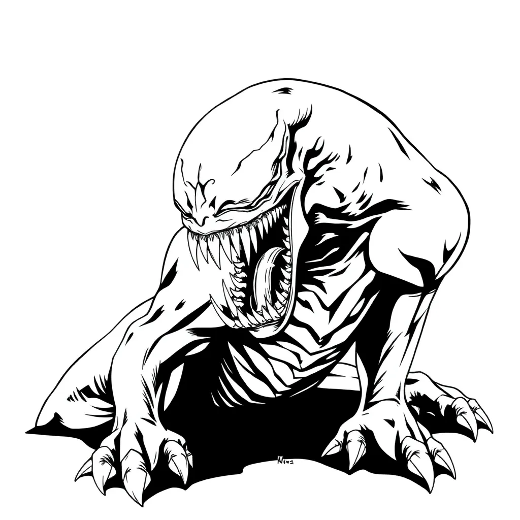 Venom coloring page
