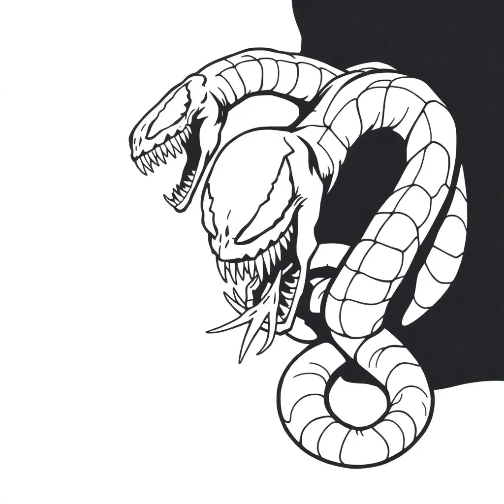 Venom coloring page