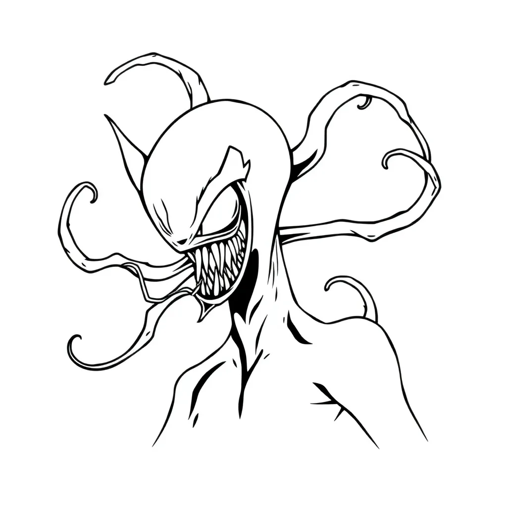 Venom coloring page