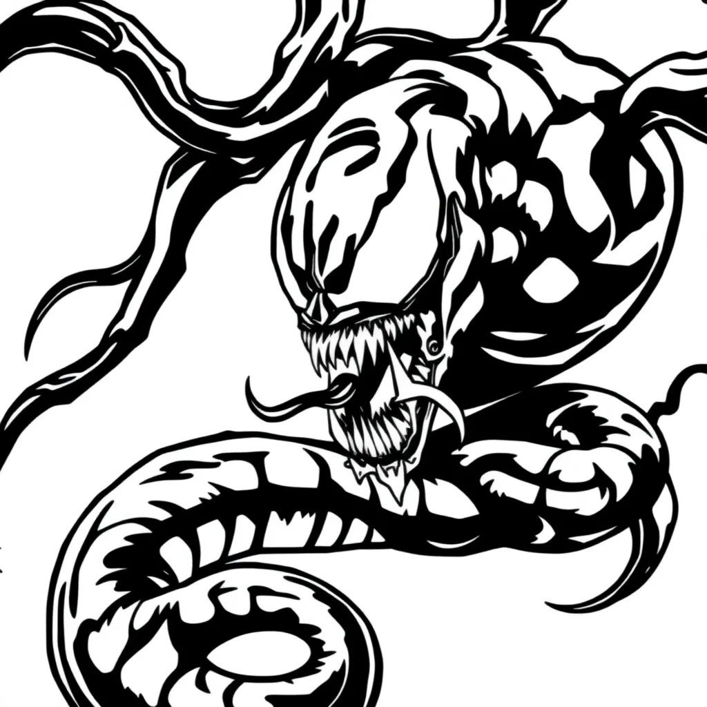 Venom coloring page