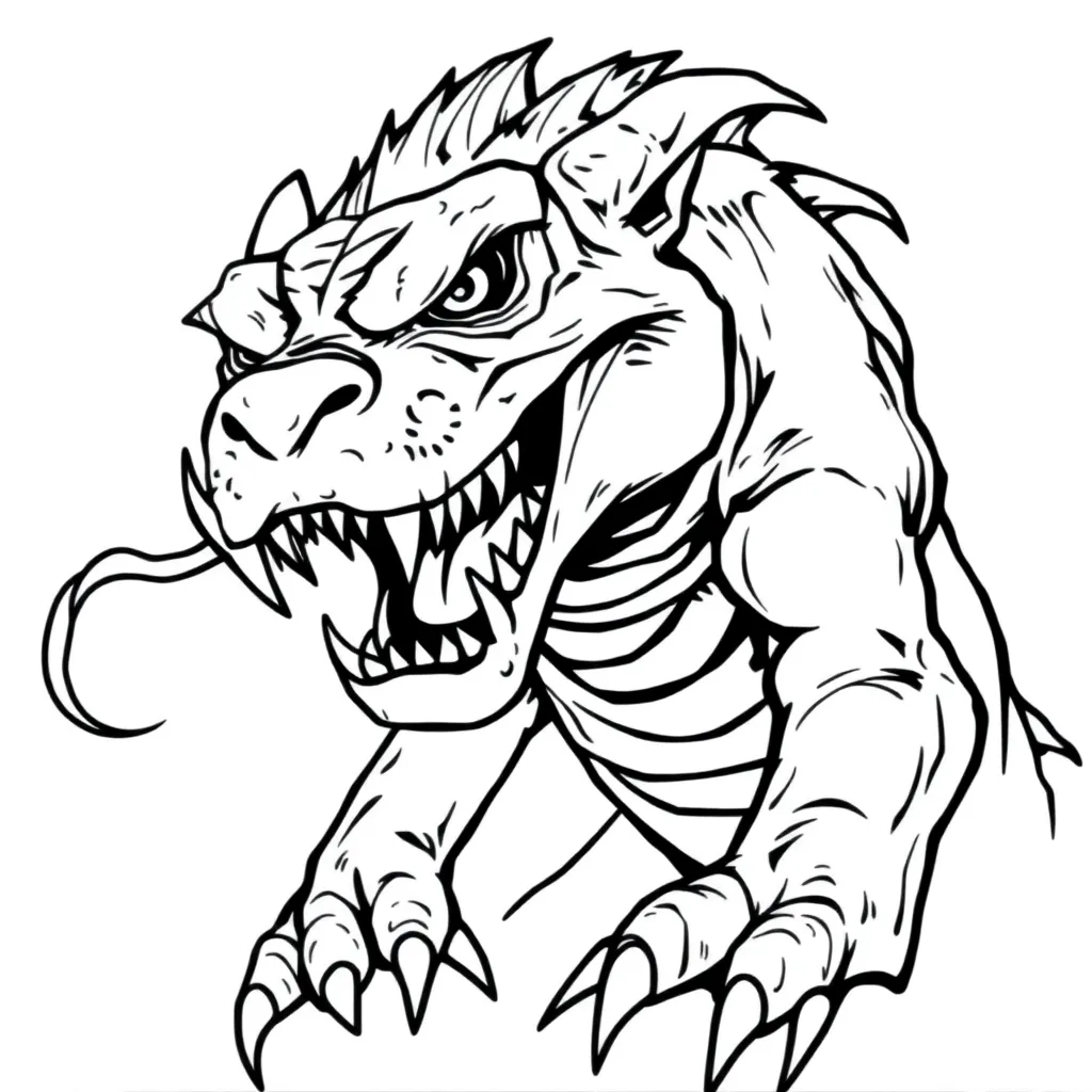 Venom coloring page