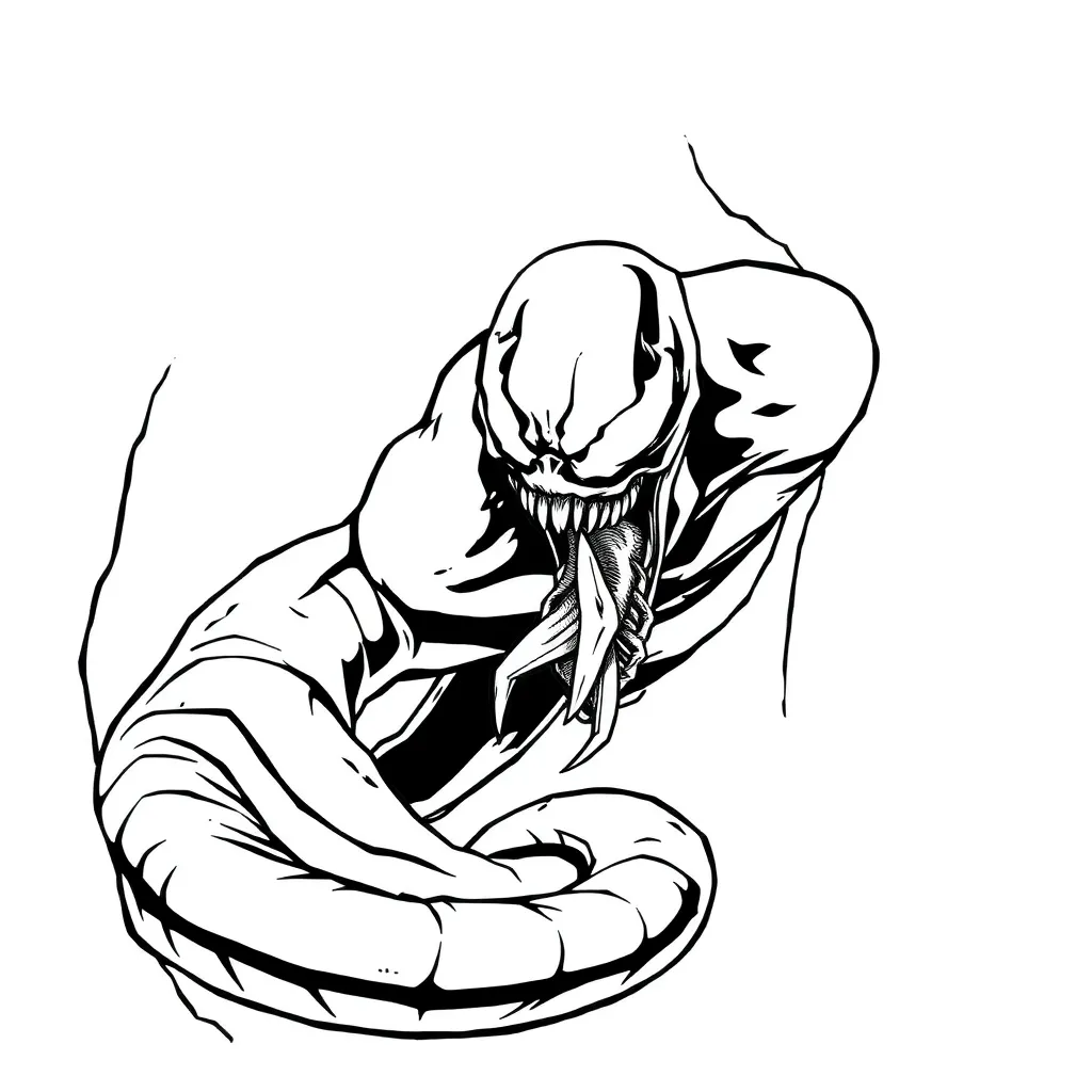 Venom coloring page