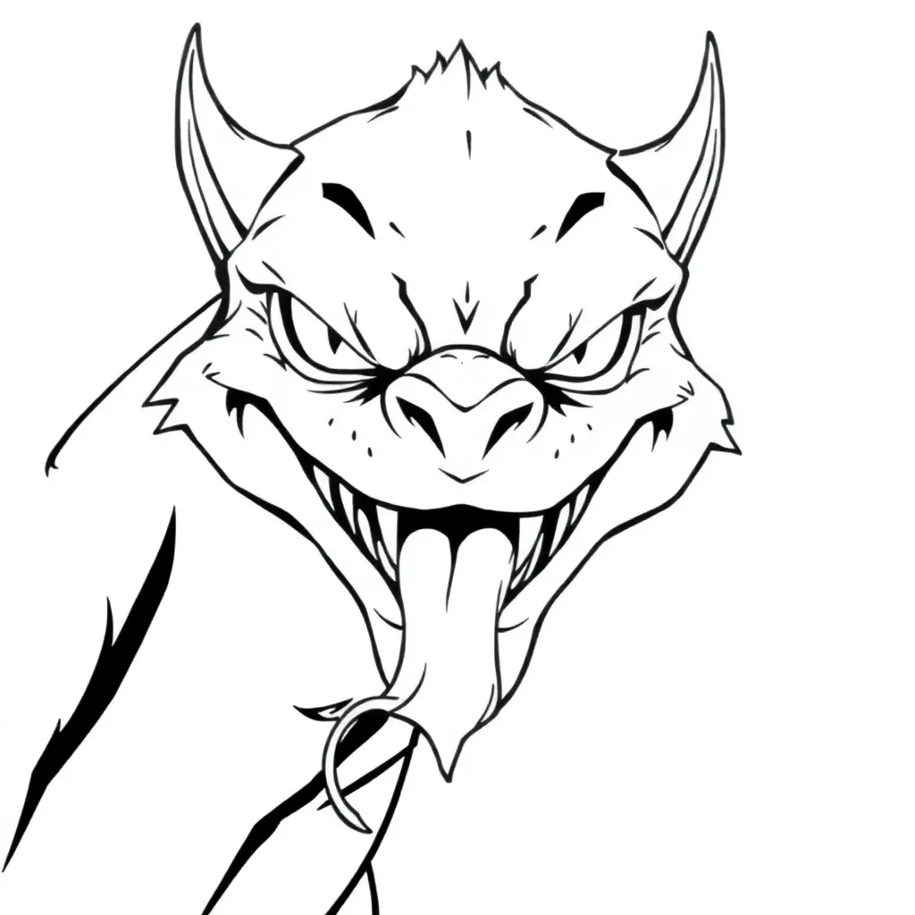 Venom coloring page