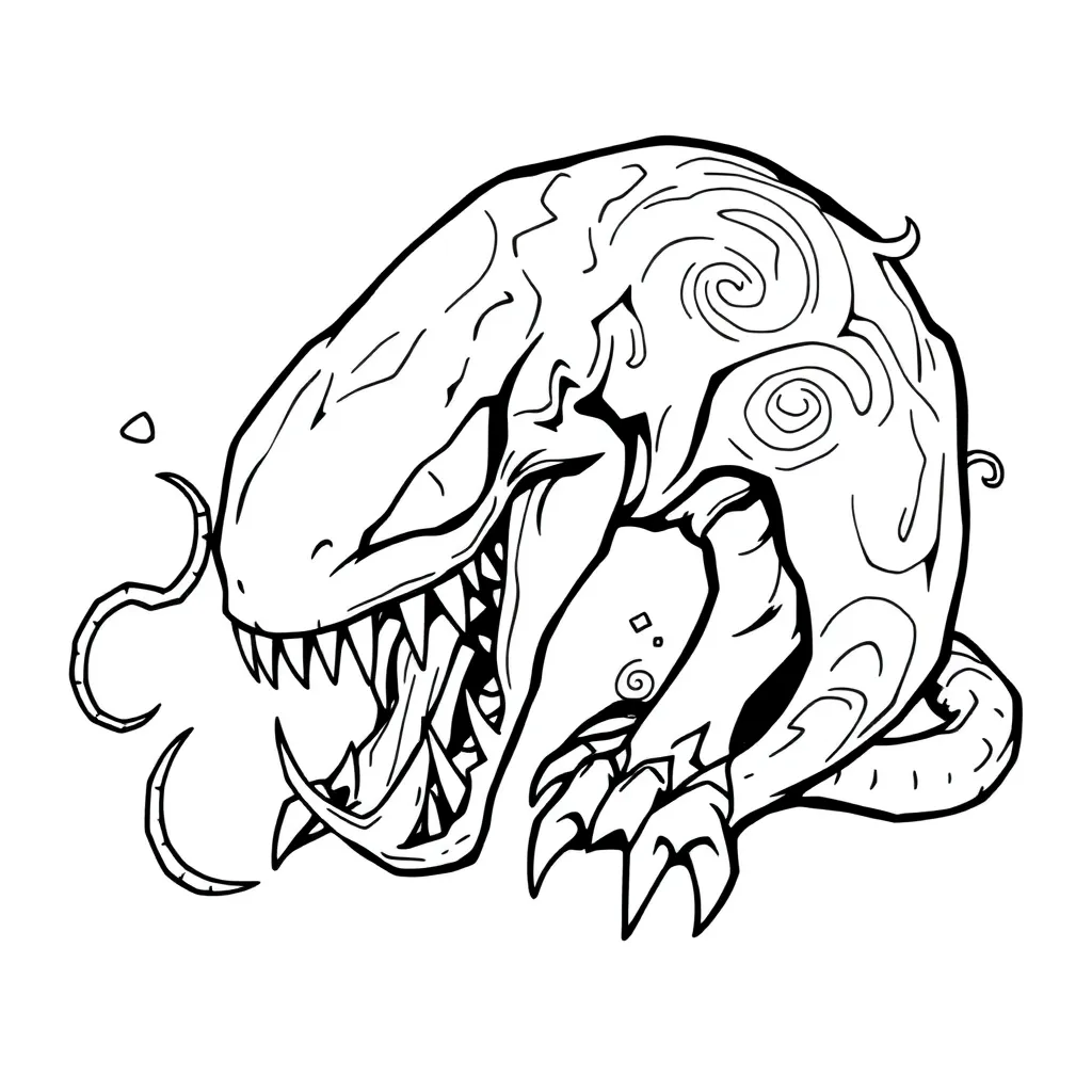 Venom coloring page