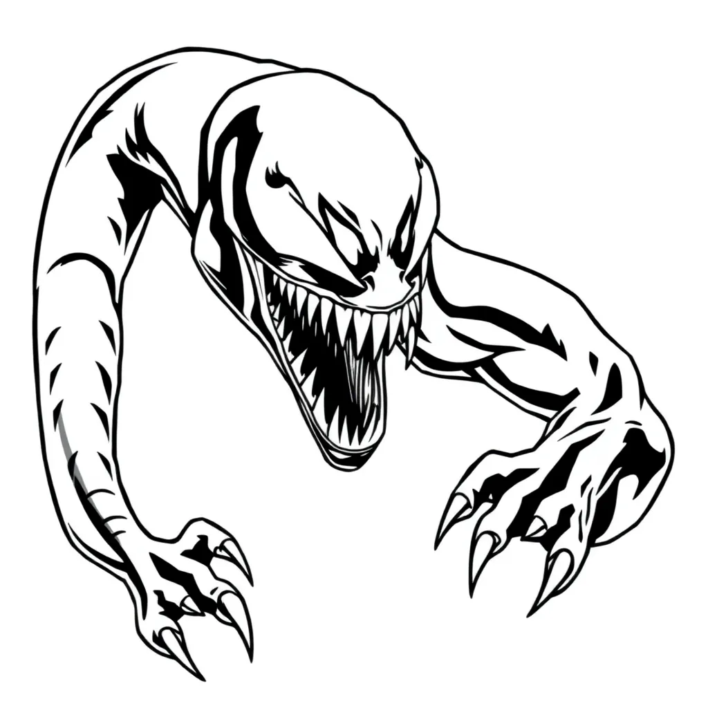 Venom coloring page