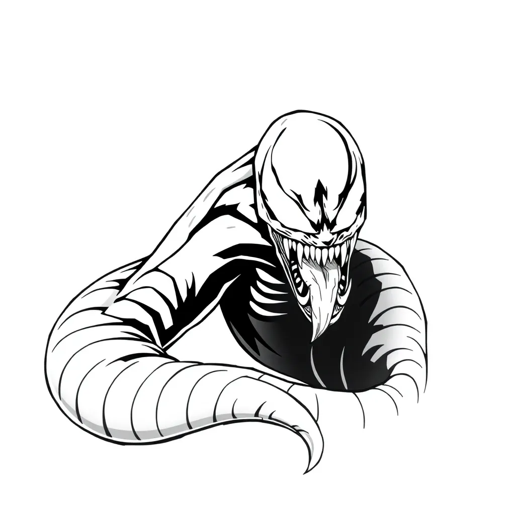 Venom coloring page