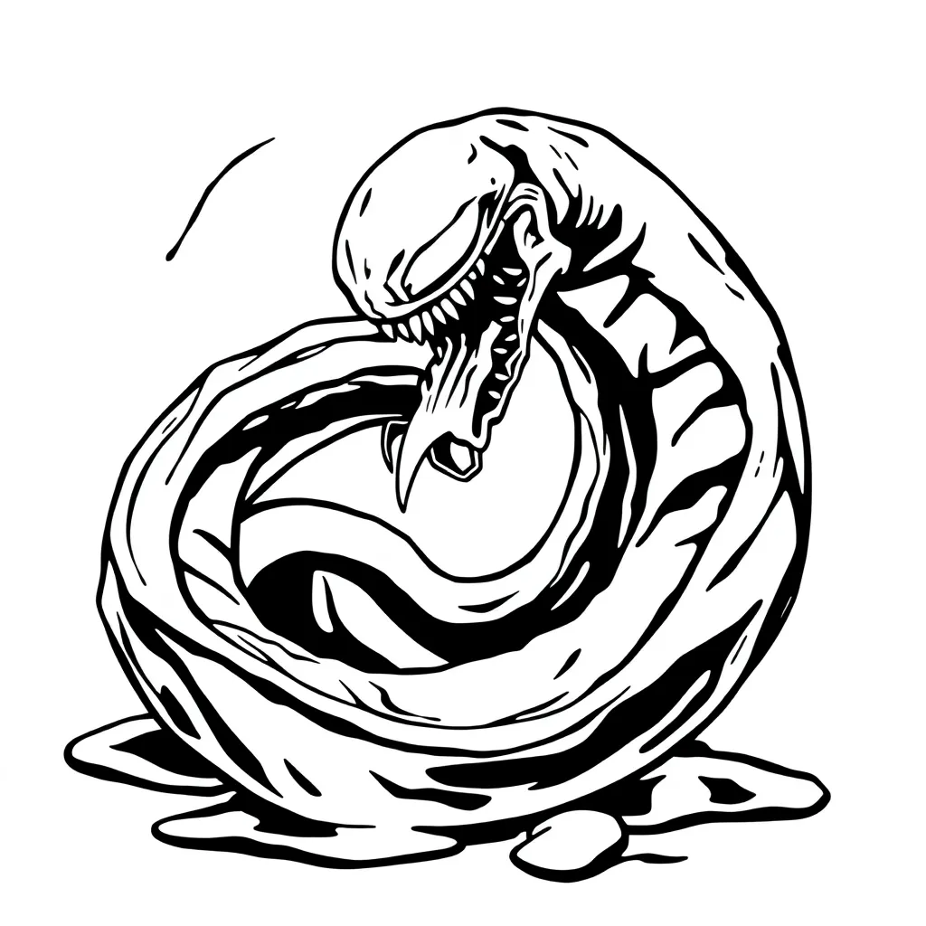 Venom coloring page