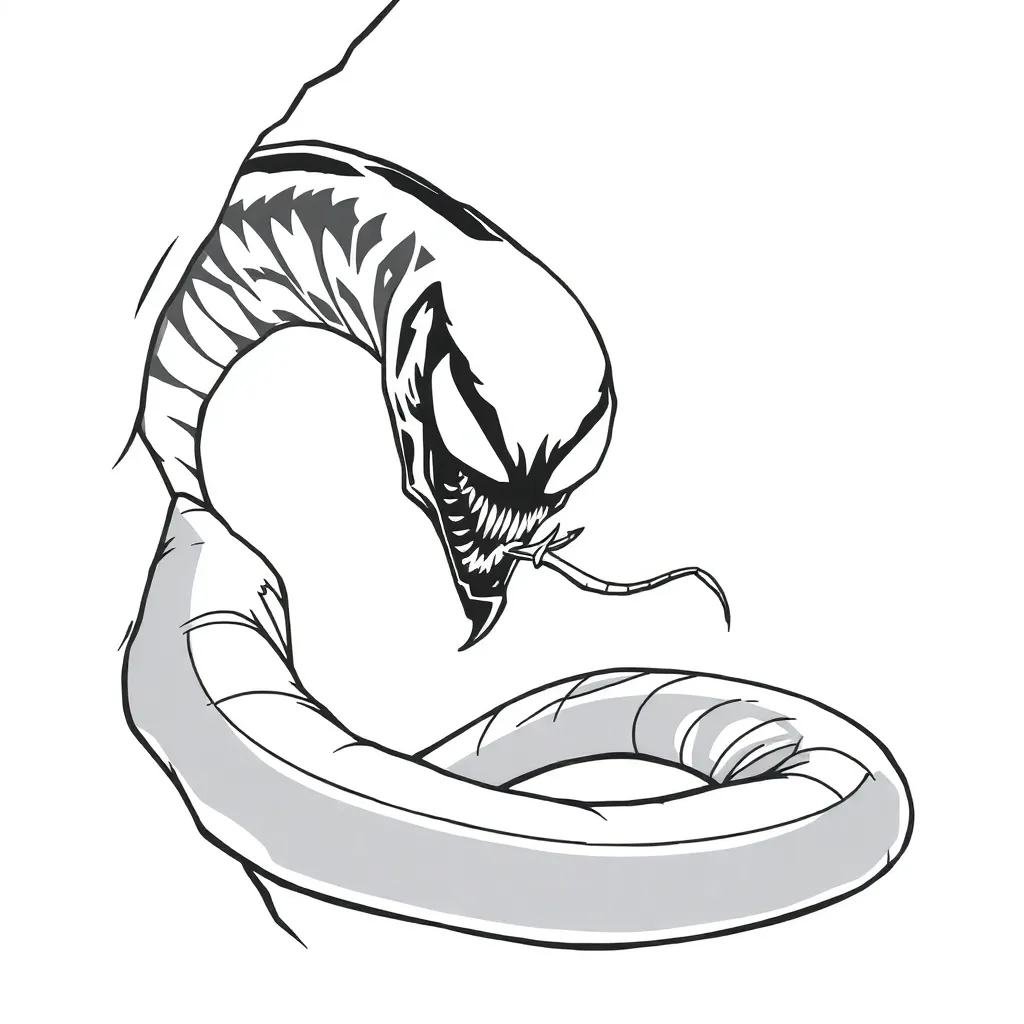 Venom coloring page
