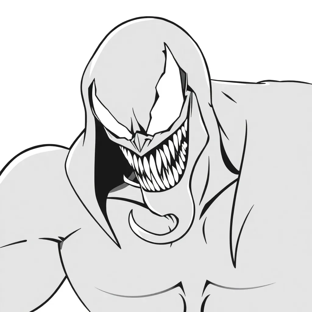 Venom coloring page