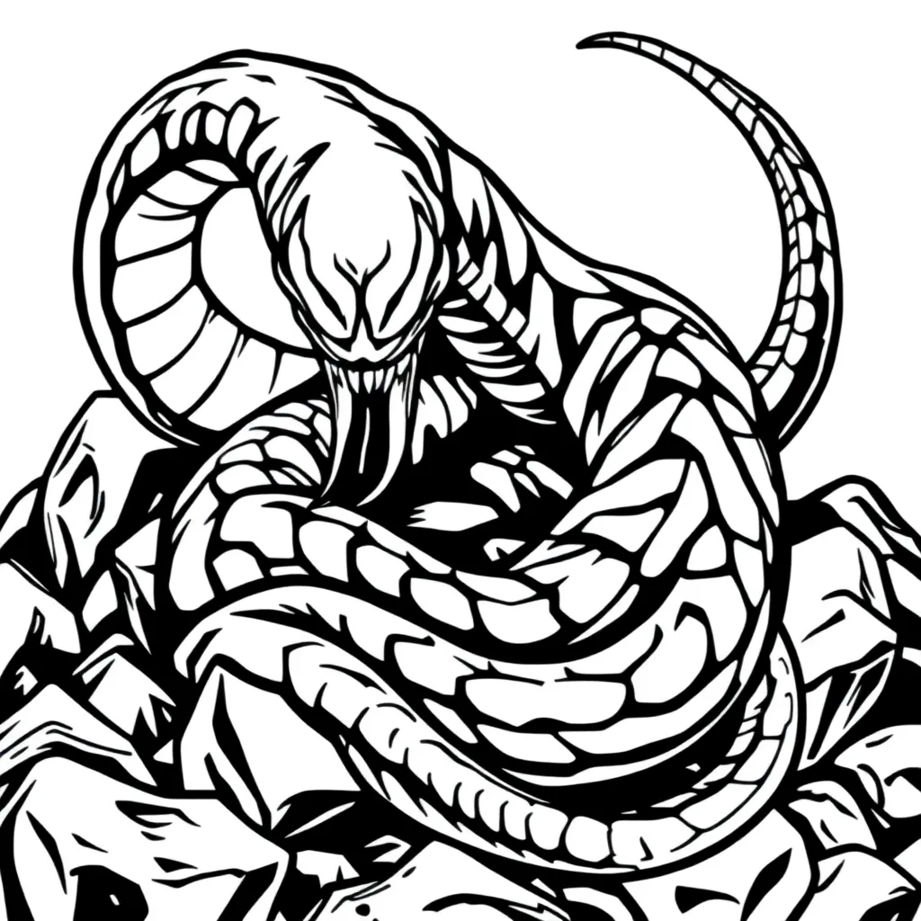 Venom coloring page