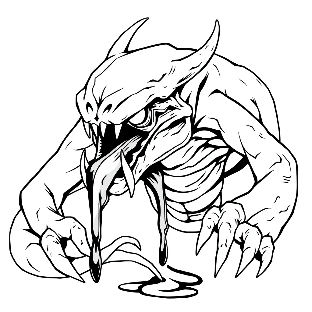 Venom coloring page